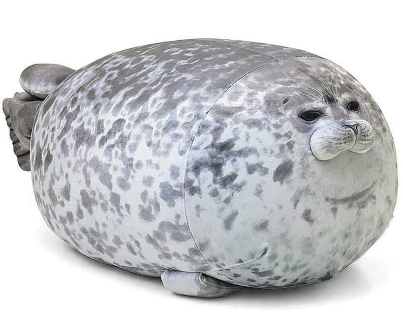 ETAOLINE Chubby Blob Seal Pillow Cute Seal Plush Toy Cotton Stuffed Animals (Large) - Image 1
